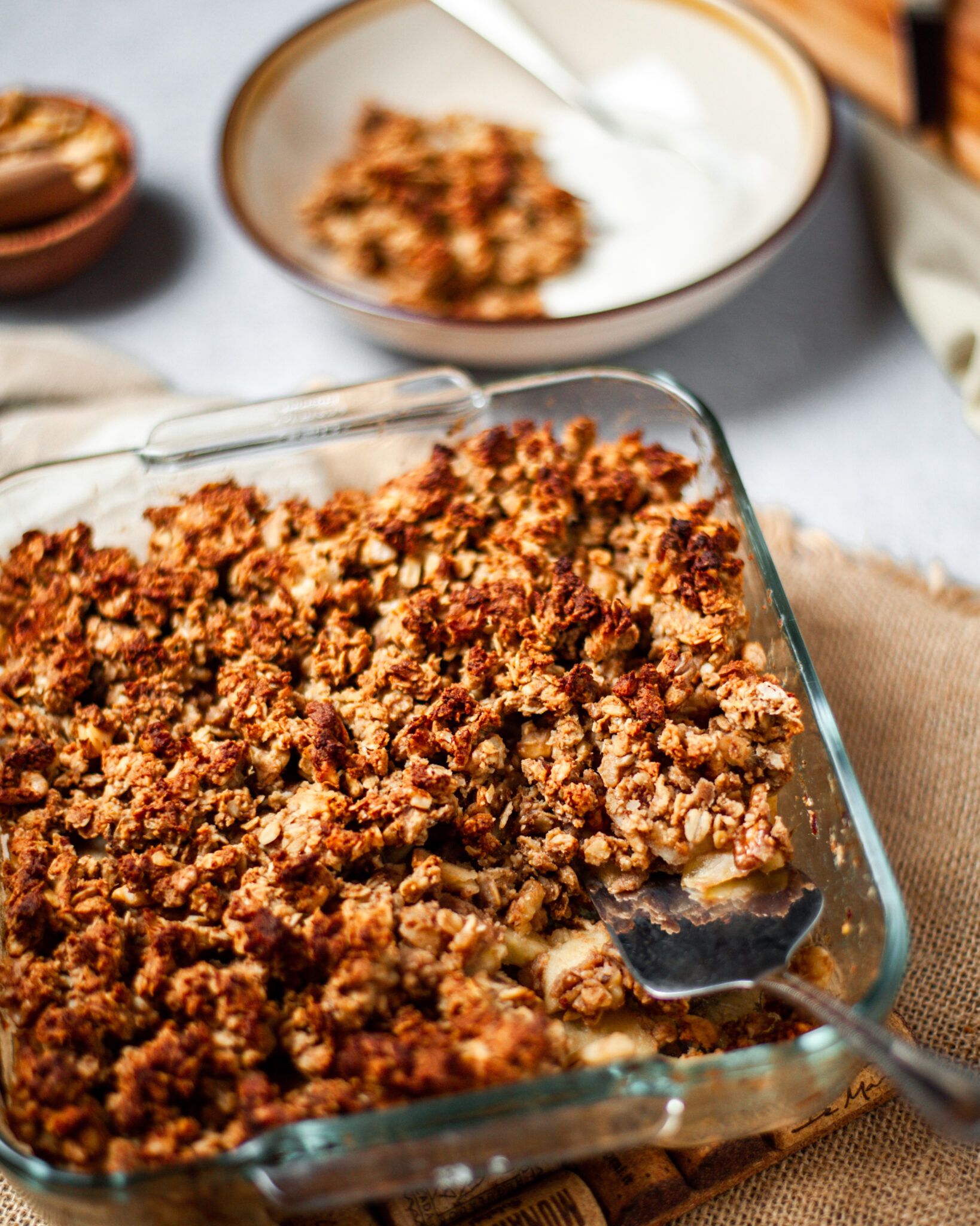 🍎 Vegan No Sugar Apple Crisp【Recipe】 - Earthy Maite