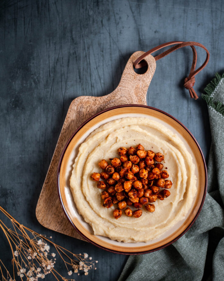 Cauliflower & Potato Mash with spicy roast Chickpeas 4