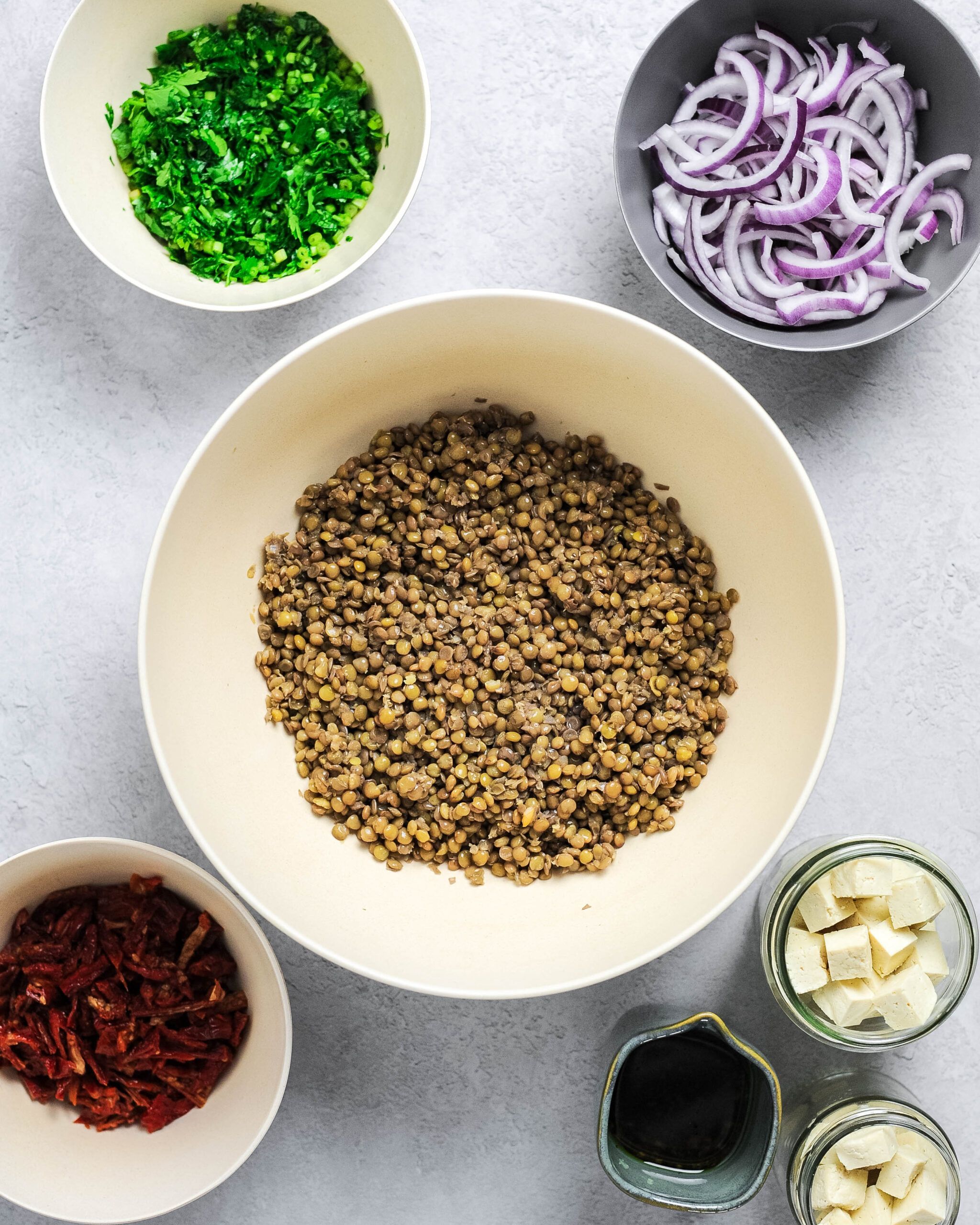 Lentil Salad Ingredients