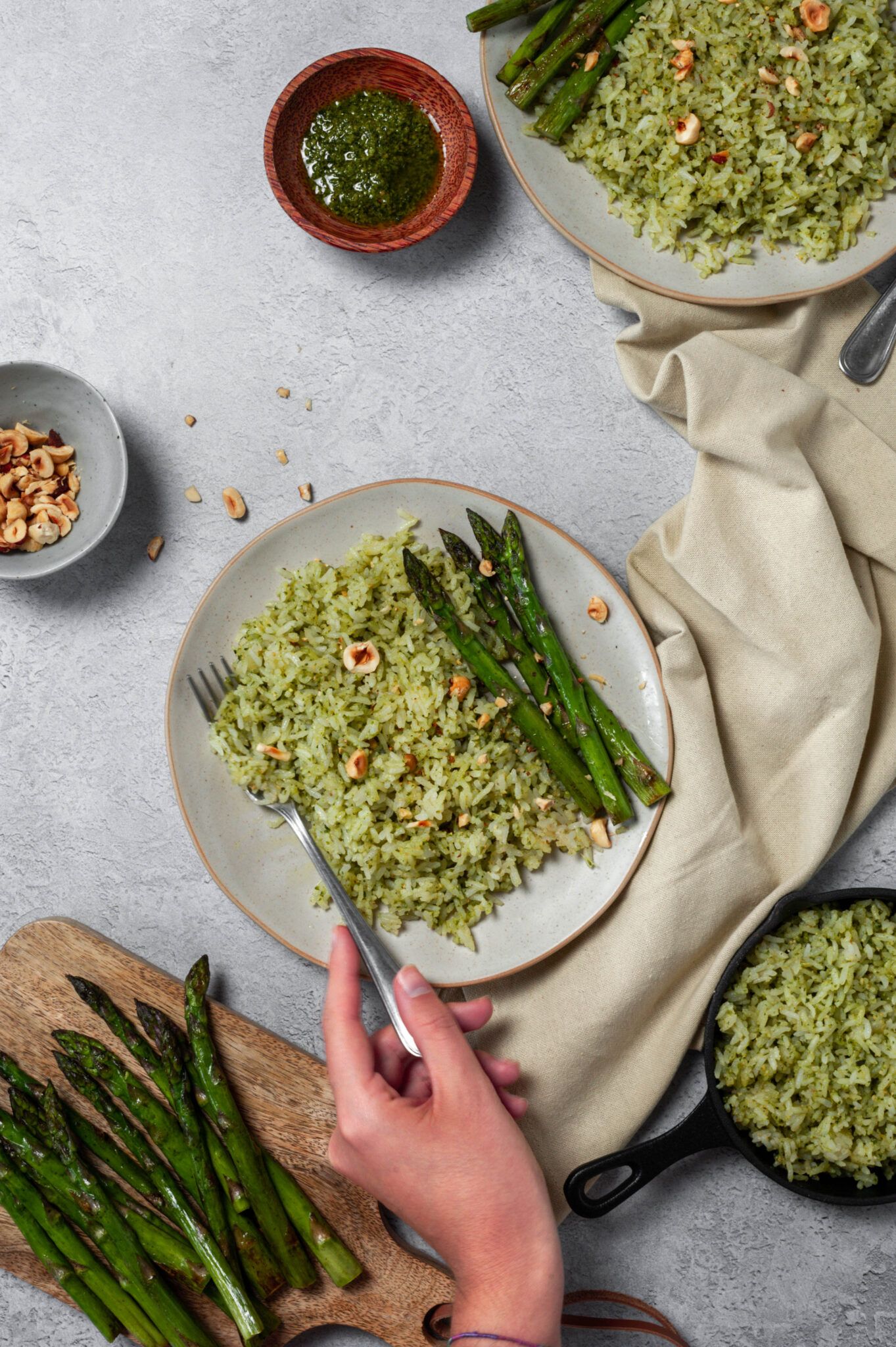 Vegan Crispy Green Pesto Rice Earthy Maite Recipes