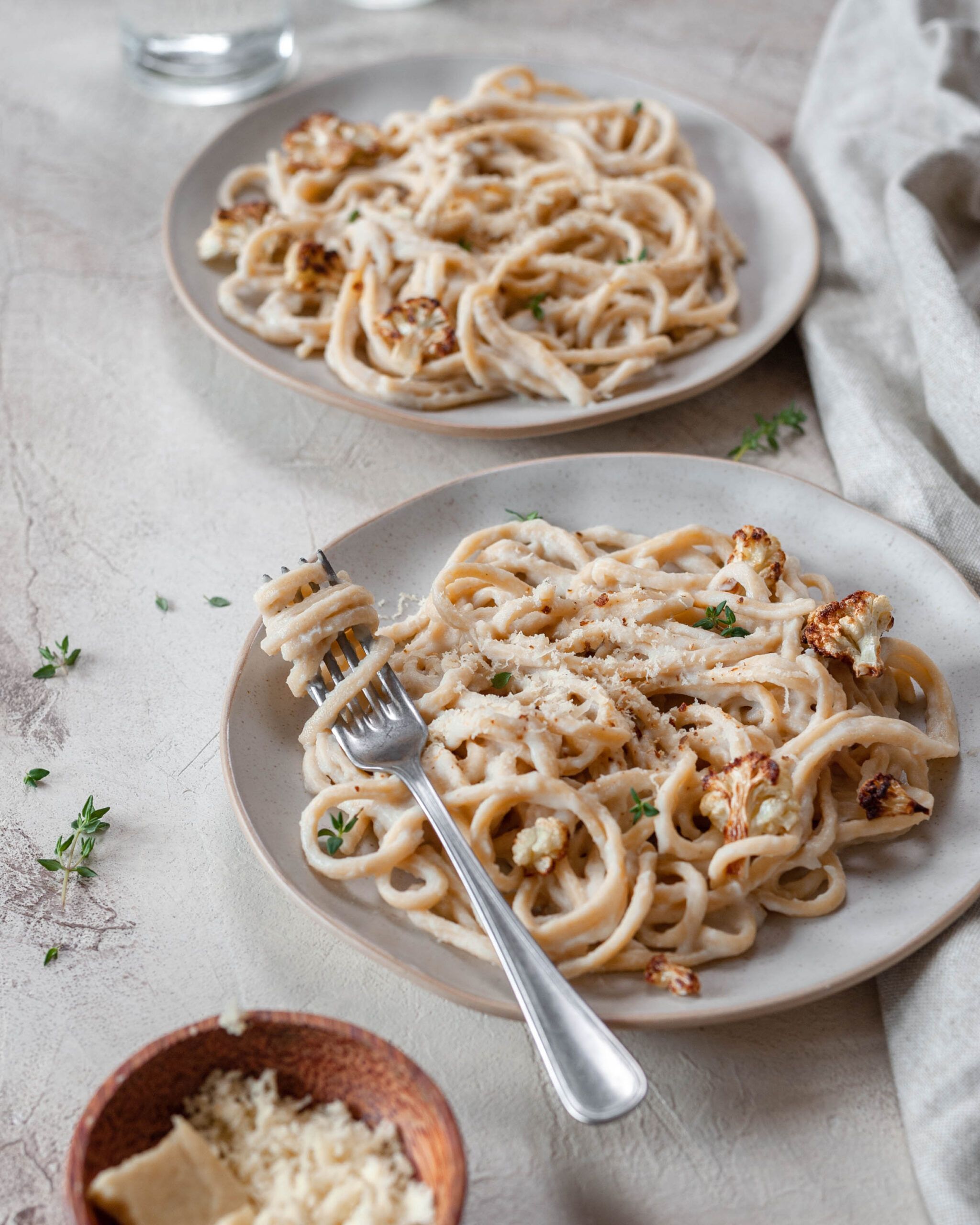 Creamy Vegan Cauliflower pasta 2