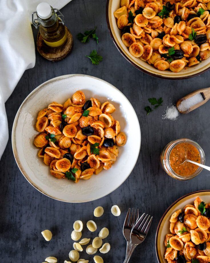 Roasted Pepper Pasta | Vegan